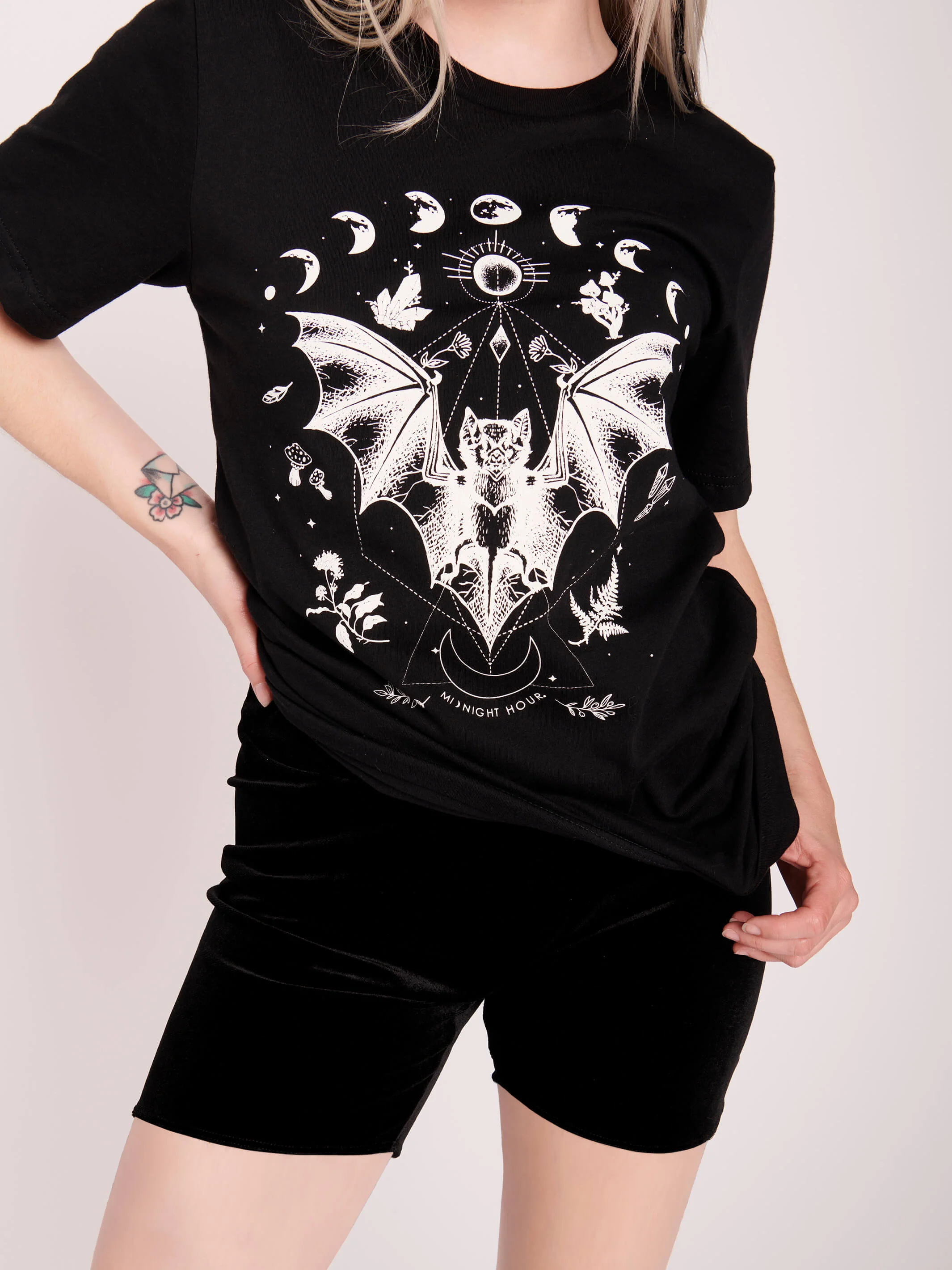 Bat Moon Phase T-shirt - Image 3