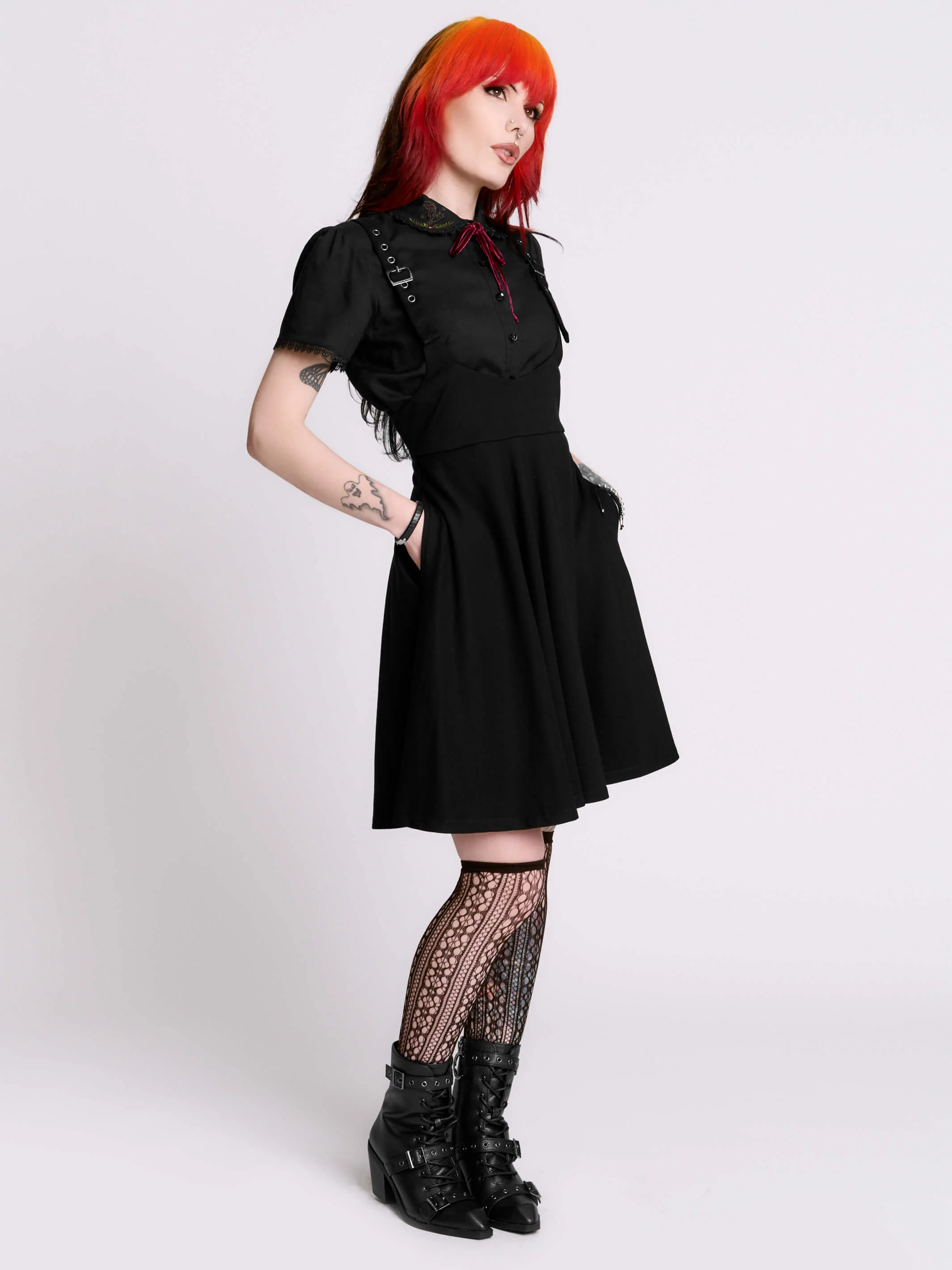 Black Pinafore Jumper - Image 3