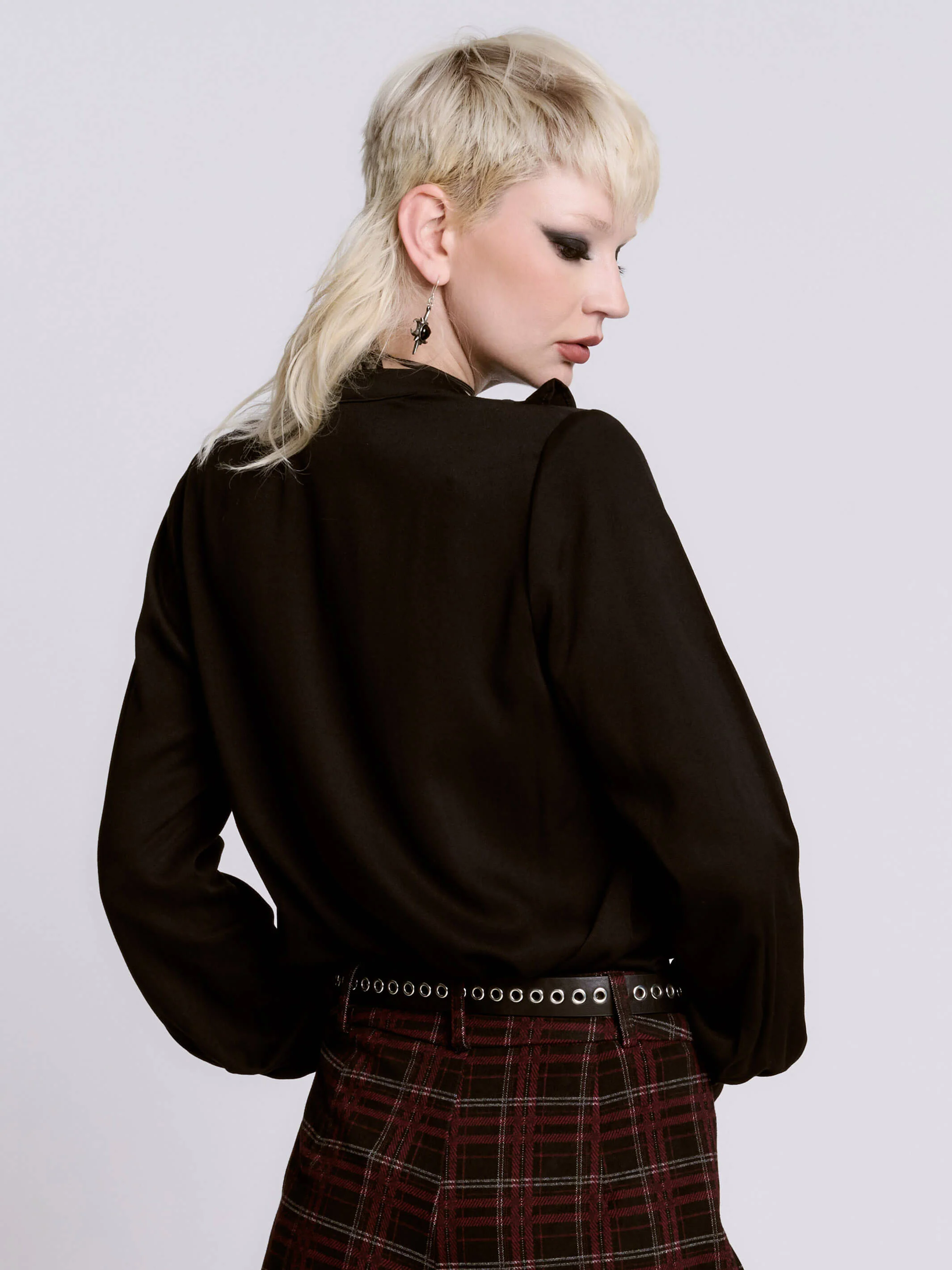 Black Ruffle Blouse - Image 7