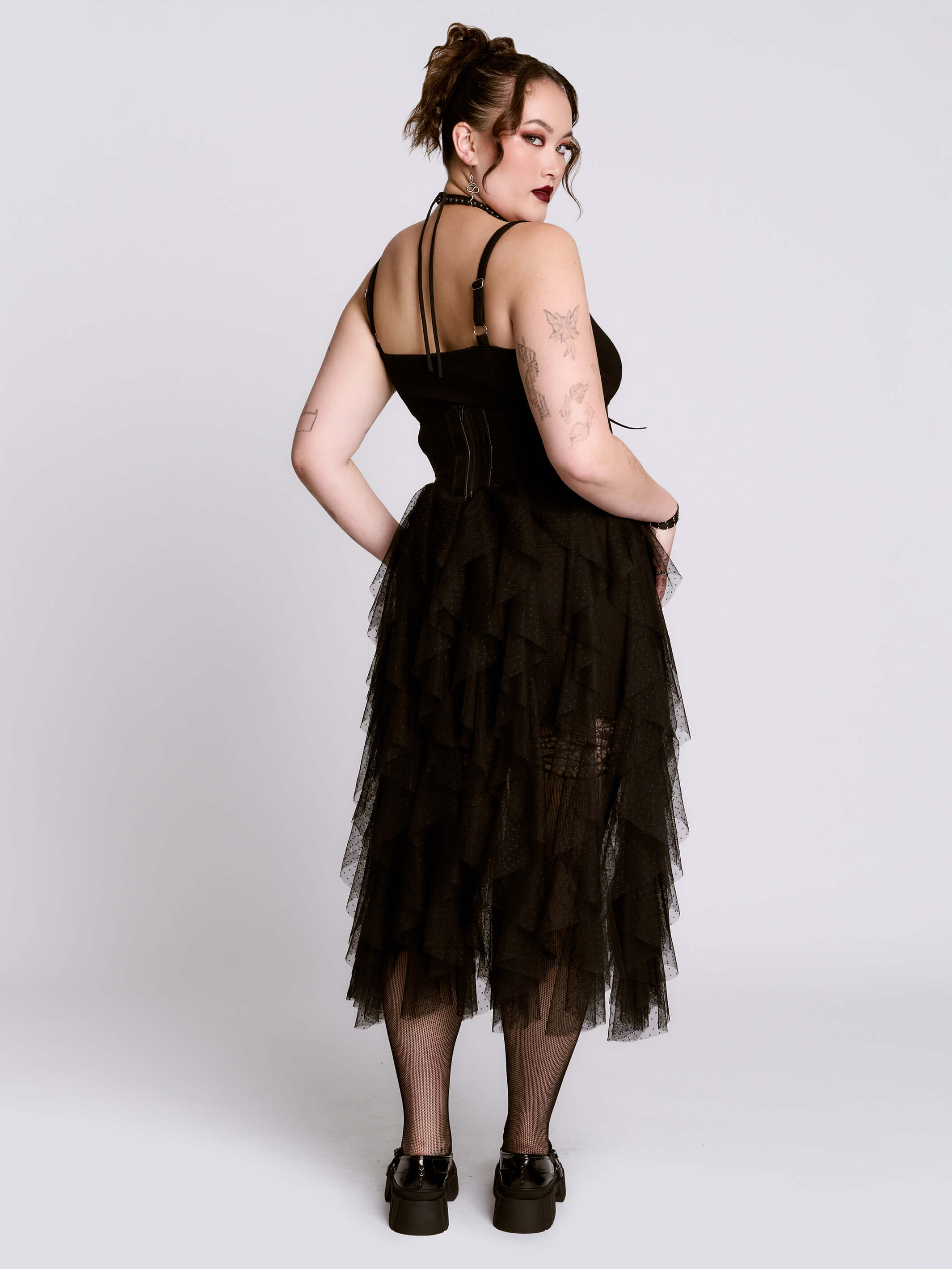Cascade Ruffle Dress - Image 5
