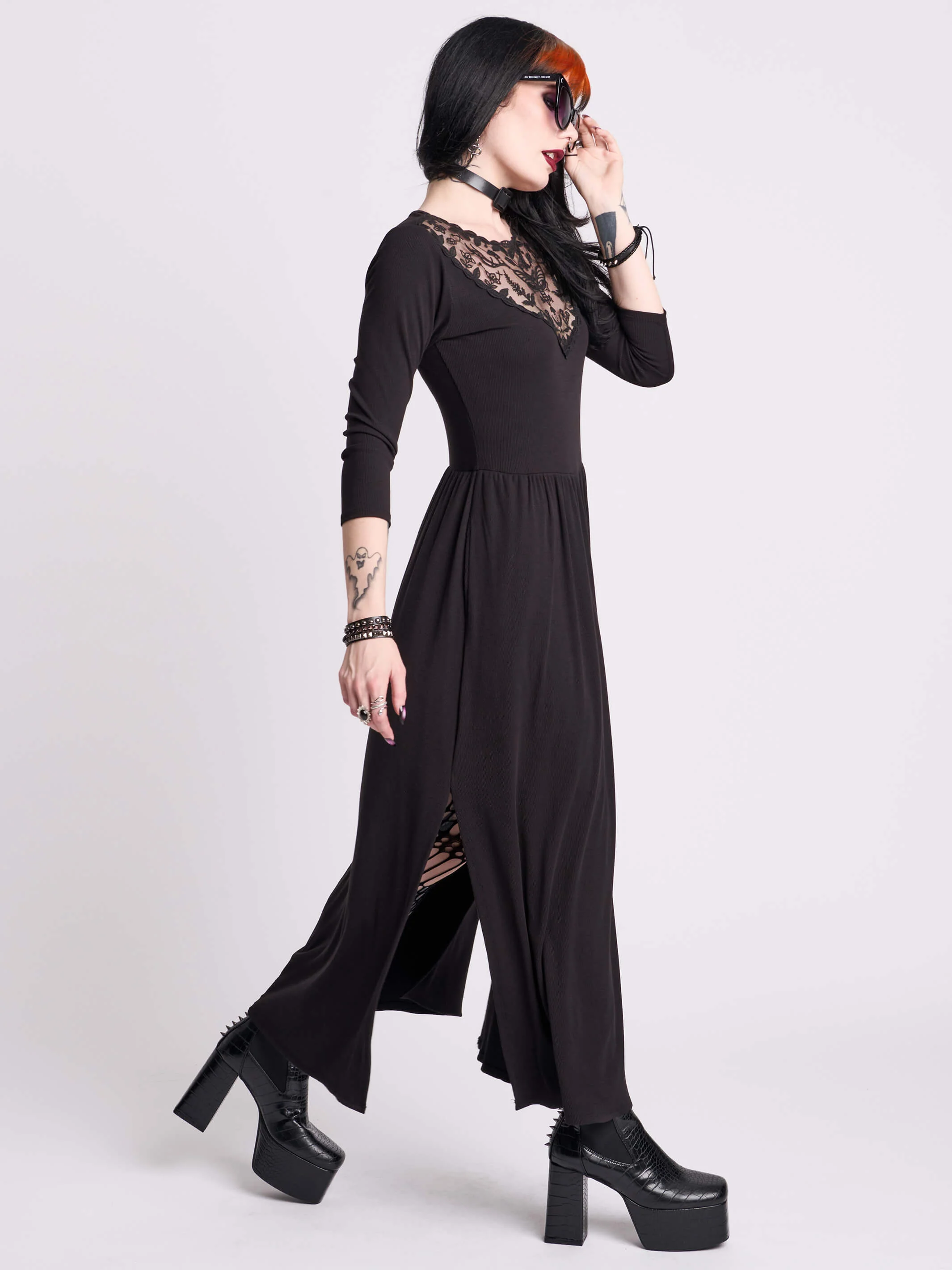Dark Delights Maxi Dress - Image 5