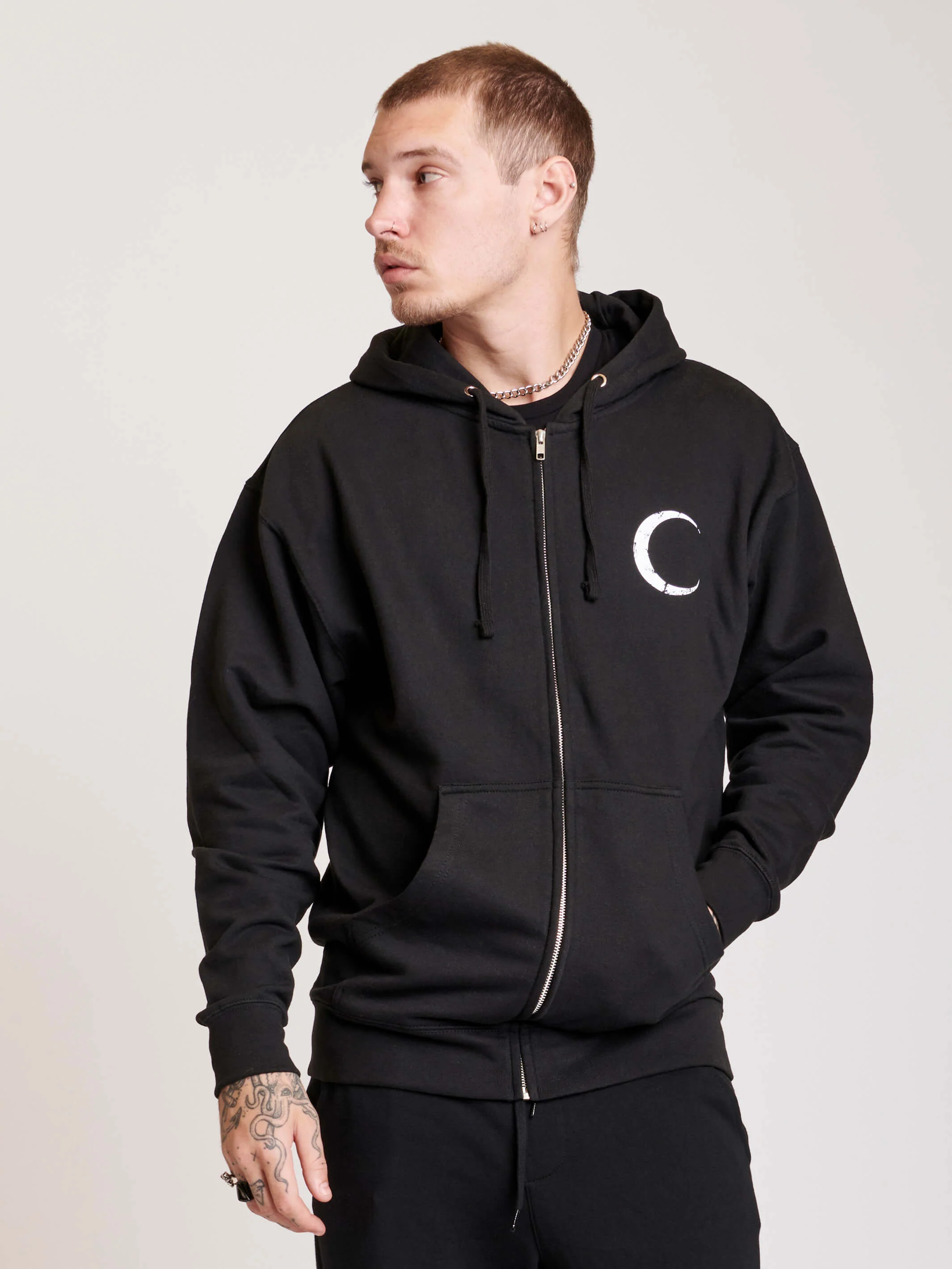 Death Tarot Zip Up Hoodie - Image 3