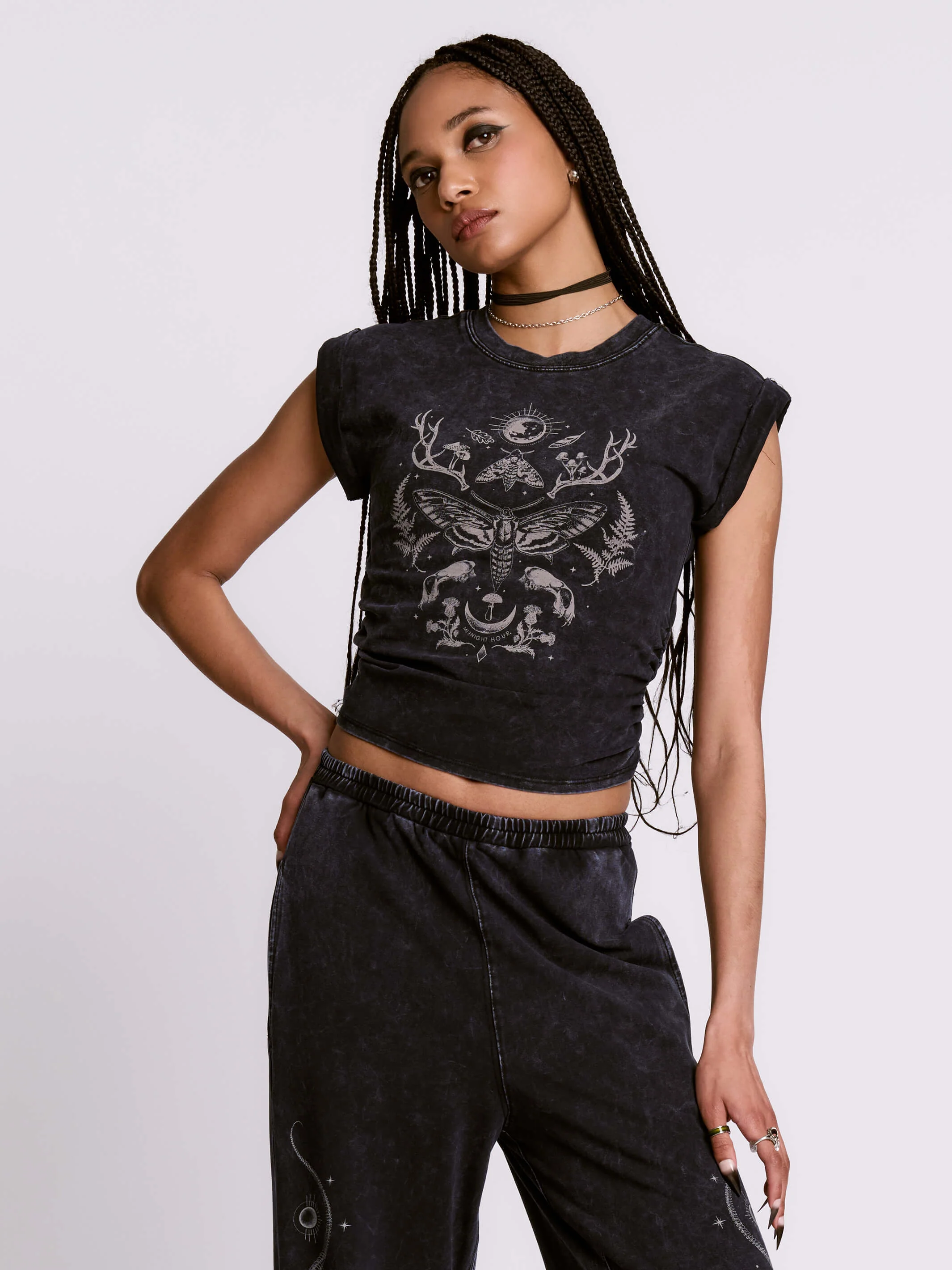 Forest Witch Mineral Wash Baby Tee - Image 5