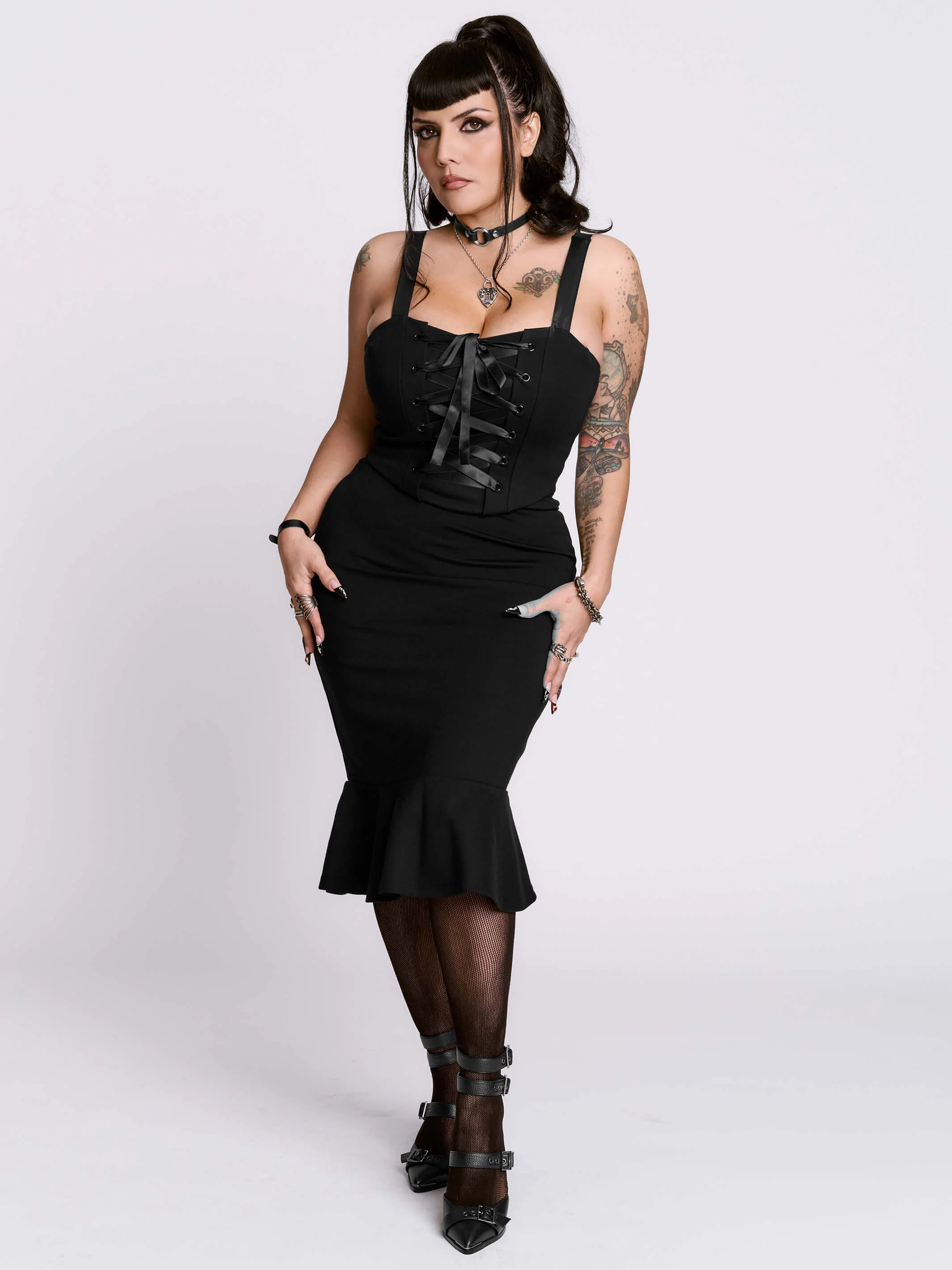 Mortisha Lace Up Corset - Image 10