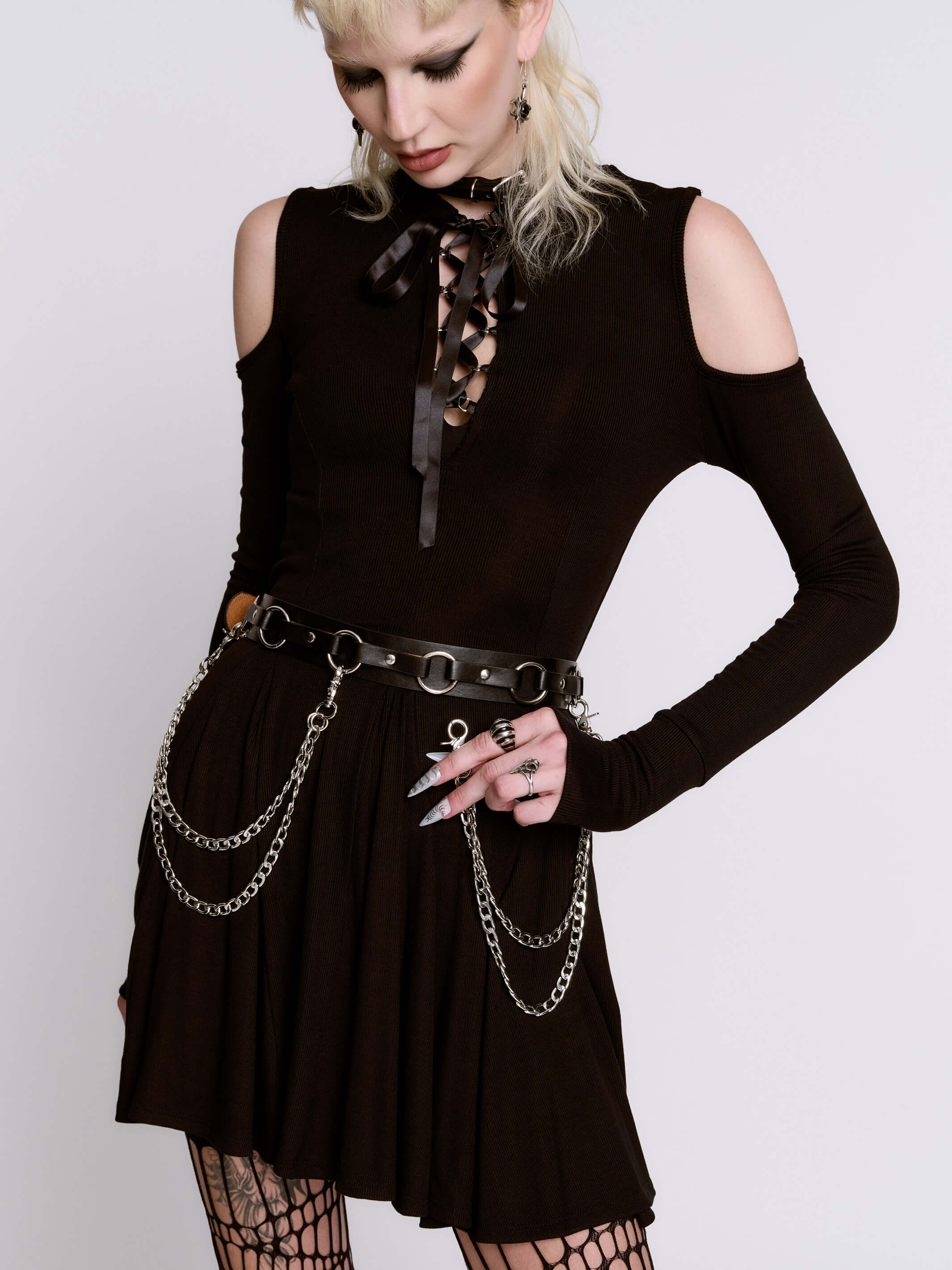 Vegan O-ring Chain Belt - Image 4