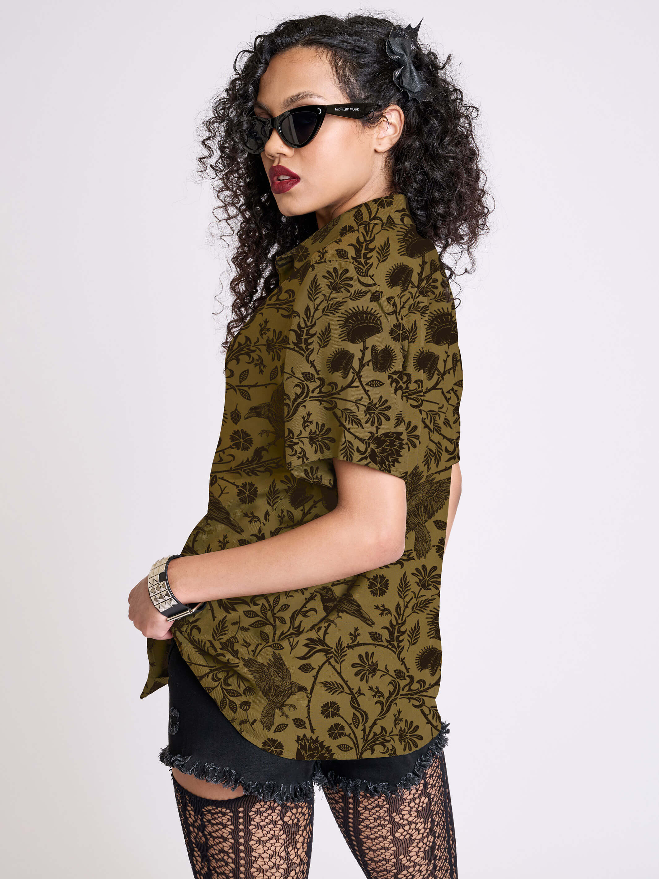 Raven Brocade Shirt - Image 2