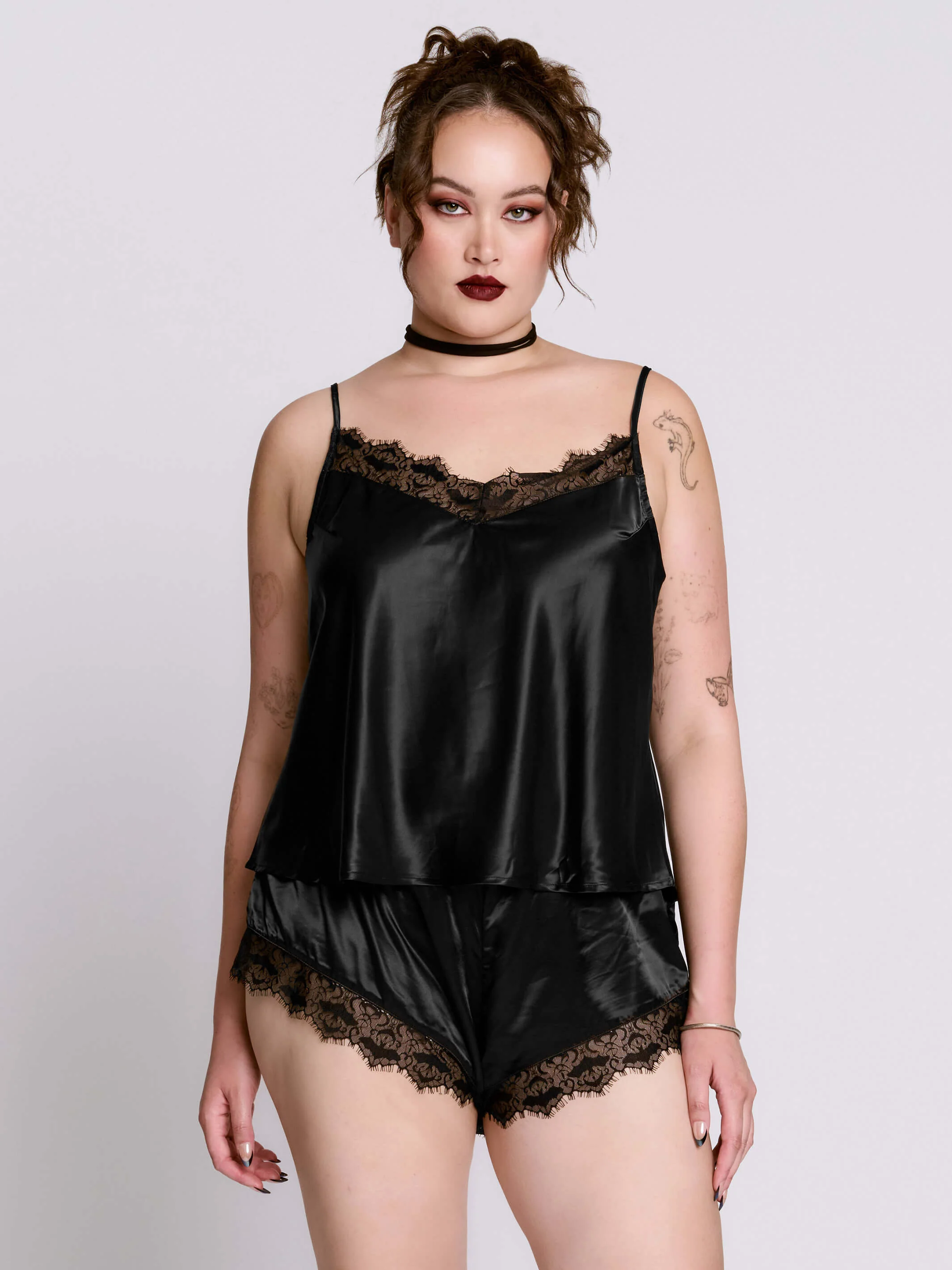 Satin Bat Lace PJ set - Image 5