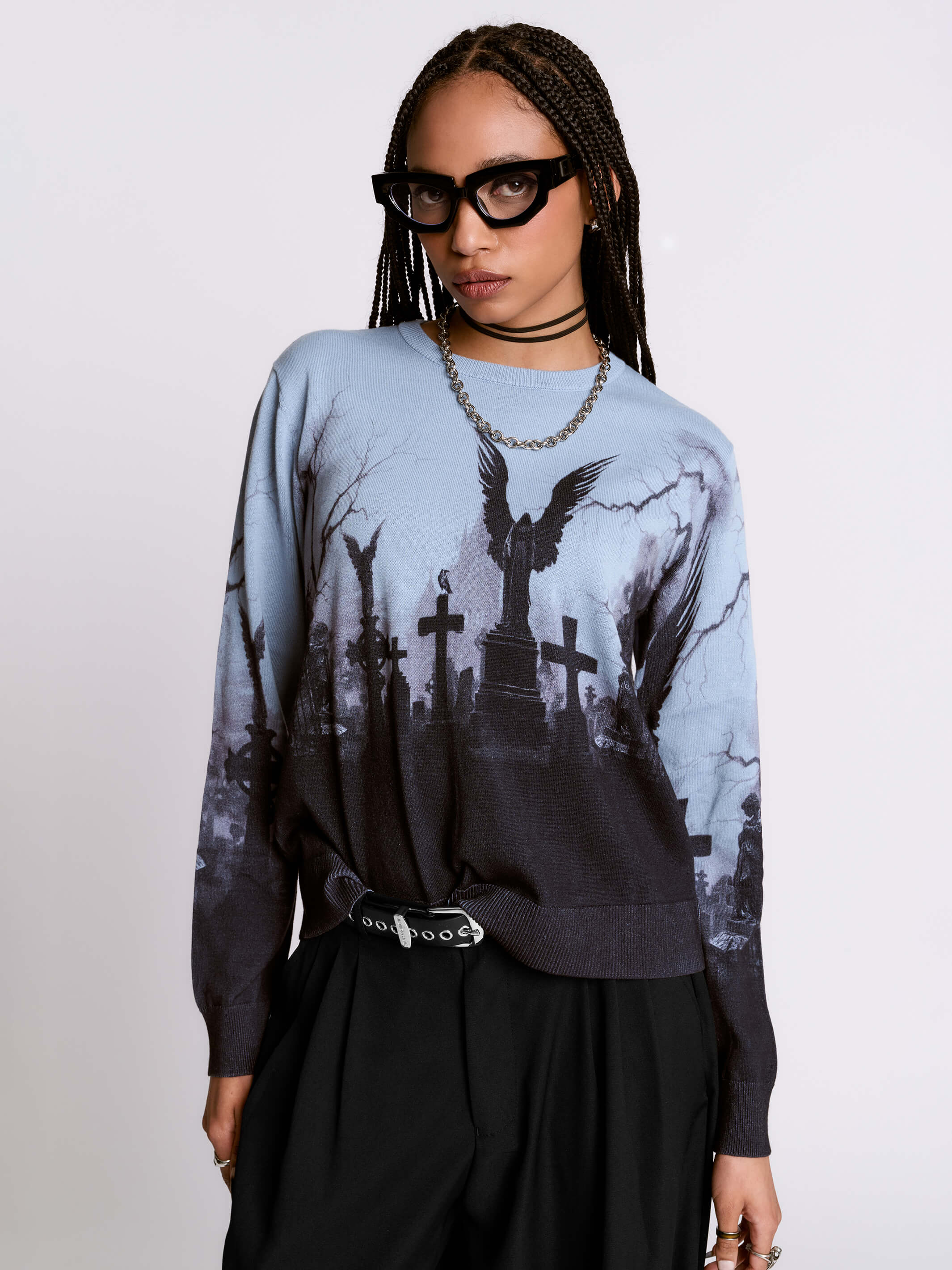 Spooky Cemetery Sweater - Image 3