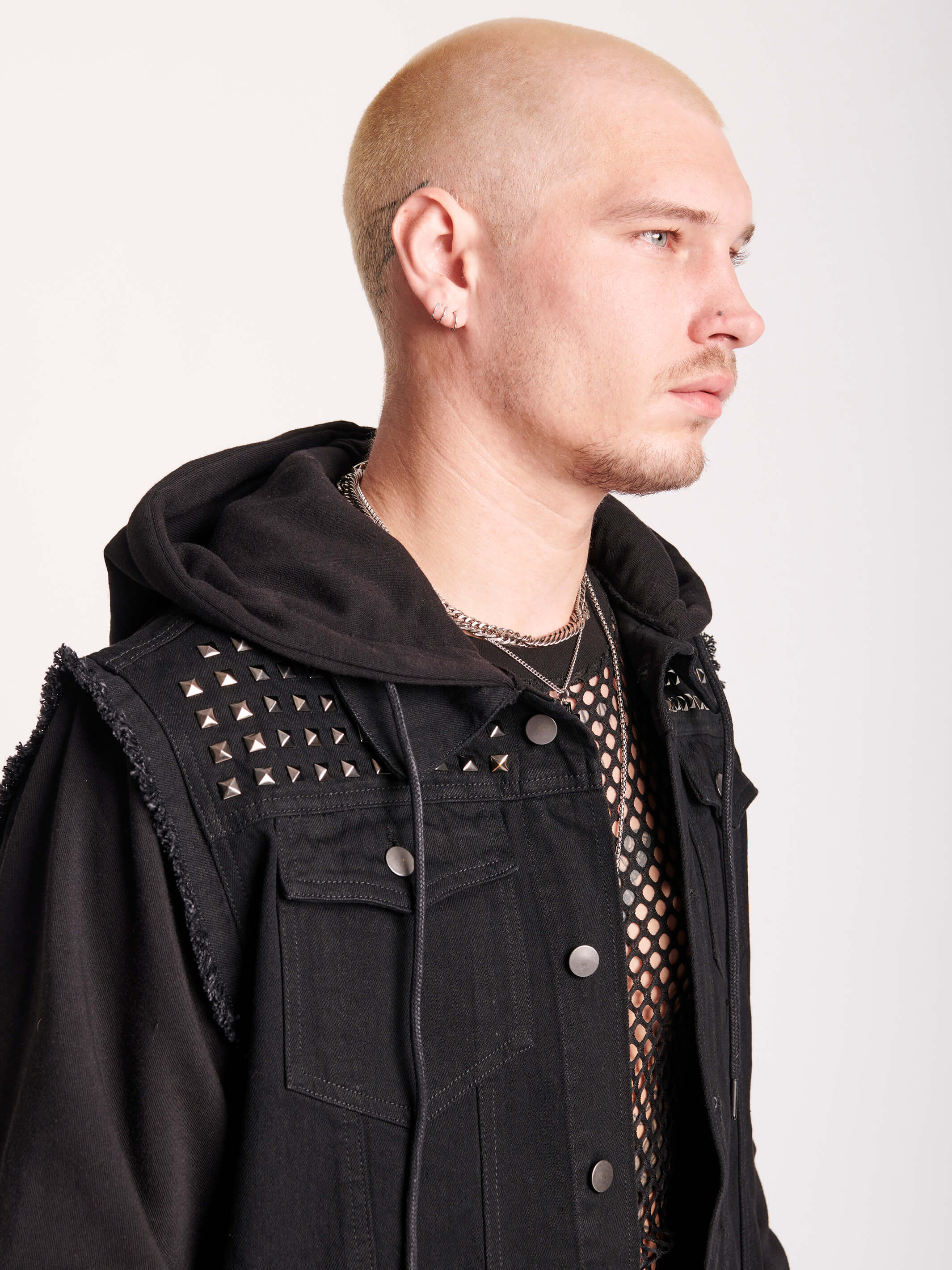 Studded Denim Jacket - Image 10