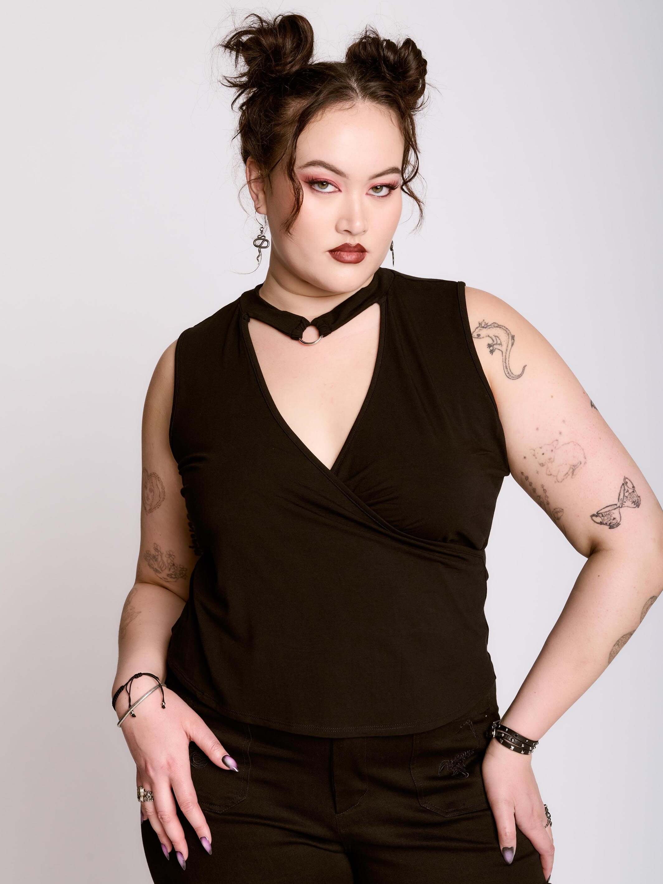 Surplice Choker Top - Image 3