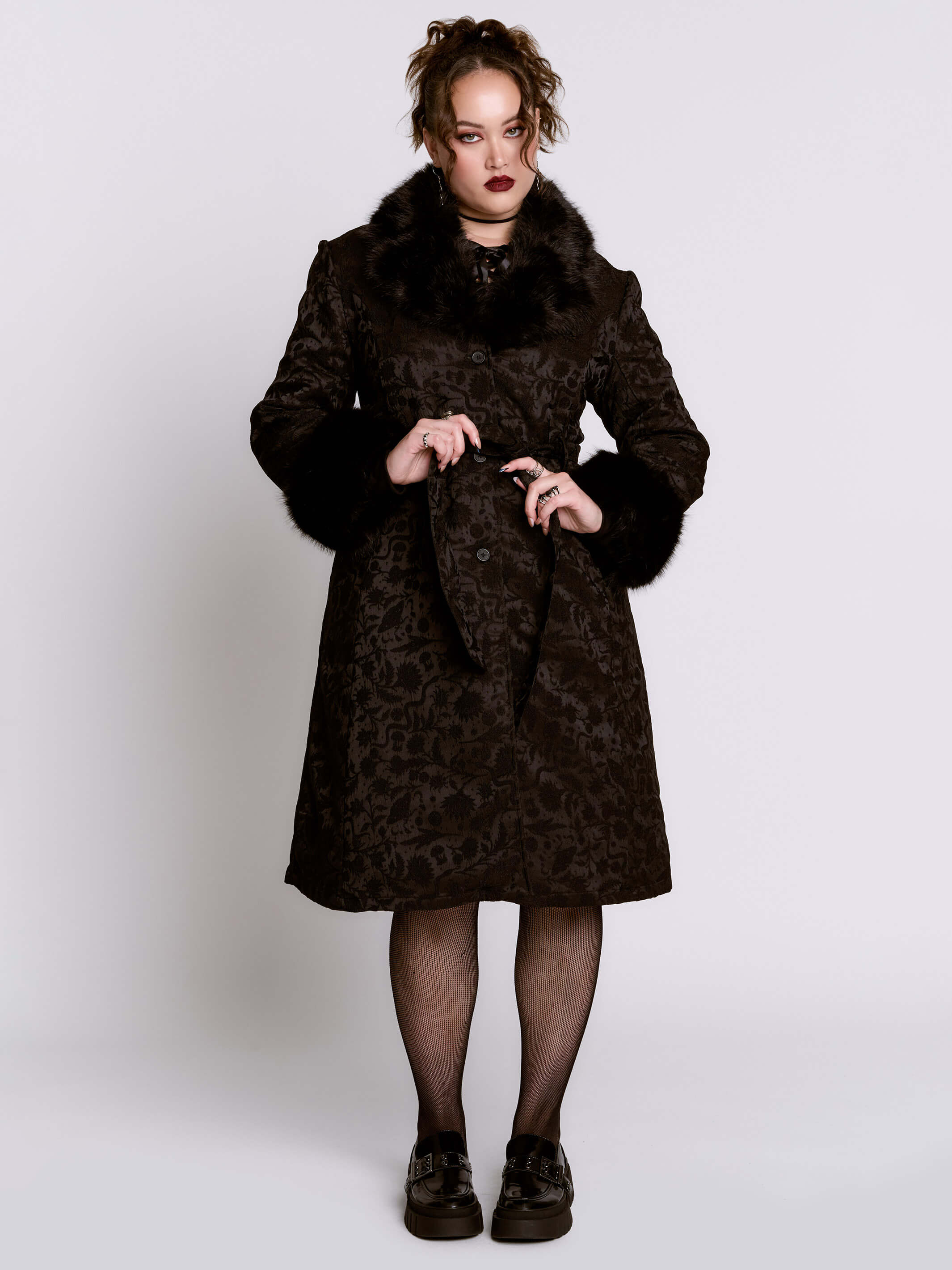 Svetlana Brocade Coat - Image 10